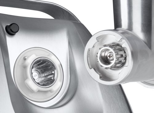 Месомелачка Bosch MFW67450, Meat mincer, ProPower 2000W, 3,5 kg/min, nr. 8, 3 sieves, kebbe attachment, juice extractor, reverse function, fruit press