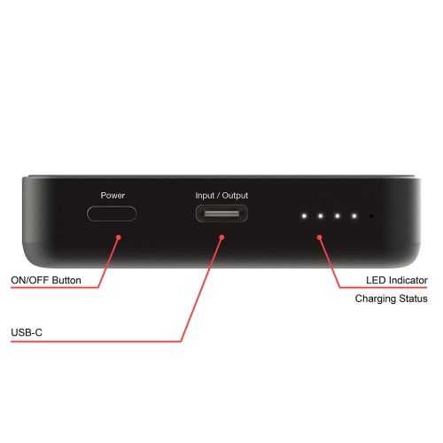 Външна батерия Verbatim Charge 'n' Go Essentials Power Bank Magnetic Wireless 10000mAh Black