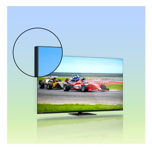 Телевизор Thomson Smart QLED Pro TV 65"; Google TV; 3840 x 2160 (4K UHD), DLED, 144 Hz, DVB-T/T2/C/S/S2, HDR10, Wi-Fi, Bluetooth, LAN, HDMI 4 (2.1), USB 2 (2.0) + 1 (3.0), Central Swivel Stand, Black