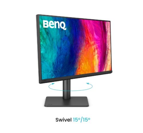 Монитор BenQ PD2706QN, 27", 100Hz, QHD IPS, AQCOLOR, Designer, Pantone, Nano Matte Panel, HDR10, 100% sRGB, Card Reader, HDMI (2.0), DP (1.4), USB-C (DP alt. PD 90W), USB Hub, 3.5 Jack, 2x 3W, Pivot, Height adj. 115mm, VESA 100