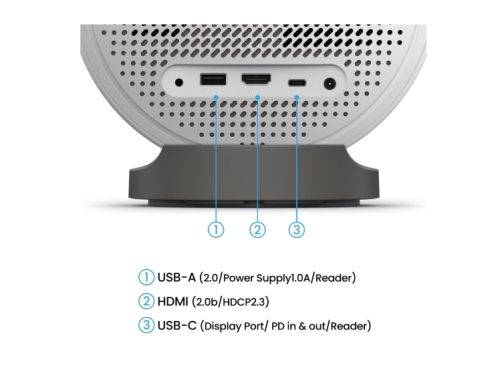 Мултимедиен проектор BenQ GV50, DLP, LASER, 1080p (1920x1080), 100K:1, 500 ANSI Lumens, 1.2X, Google TV, Auto Keystone, HDMI, USB-C with DP/PD, USB-A, BT 5.0, Wi-Fi, Speakers 5.1 2x 4W + 10W Woofer, Light Source Life ECO 30,000hrs, 2.1kg, White