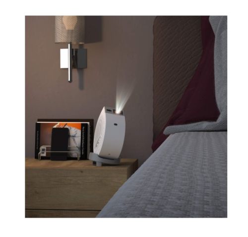 Мултимедиен проектор BenQ GV50, DLP, LASER, 1080p (1920x1080), 100K:1, 500 ANSI Lumens, 1.2X, Google TV, Auto Keystone, HDMI, USB-C with DP/PD, USB-A, BT 5.0, Wi-Fi, Speakers 5.1 2x 4W + 10W Woofer, Light Source Life ECO 30,000hrs, 2.1kg, White