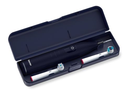 Електрическа четка за зъби Beurer TB 50 Electric toothbrush; Integr. pressure sensor; 3 cleaning programs; 45 days Battery life; 2-min timer; Oscillating, pulsating, brushing technology; Incl. charger, USB cable with adapter, storage box & CBH; black