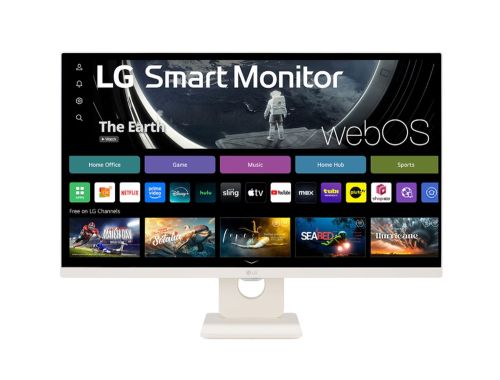 Монитор LG 27U511SA-W, 27" IPS Smart webOS23, 100Hz, 5ms, 1300:1, 250cd/m, FHD 1920x1080, ThinQ, sRGB 99%, HDR 10, HDMI, USB, Bluetooth, AirPlay 2, Speacers 5W x 2, Tilt, White