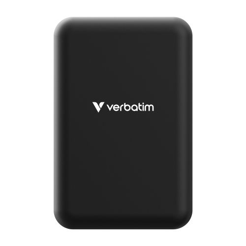 Външна батерия Verbatim Charge 'n' Go Essentials Power Bank Magnetic Wireless 20000mAh Black