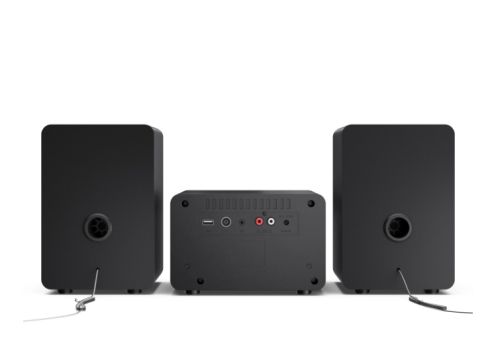 Аудио система Sharp Audio Systems XL-B514(BK), HI-FI MICRO SYSTEM, 40W (peak), FM radio with RDS,  Bluetooth v5.0, CD player, USB MP3 playback, 3.5mm Headphone jack / line-out, wooden speaker, Black