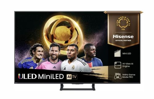 Телевизор Hisense 55" E8Q, 4K Ultra HD 3840x2160, ULED, Quantum Dot,144 Hz,HDR 10+, HLG, Dolby Vision, DTS Virtual X, Smart TV, WiFi, Light Sensor, BT, Anyview Cast, 4xHDMI, 2xUSB, LAN, CI+, DVB-T2/C/S2, Singale Stand, Black