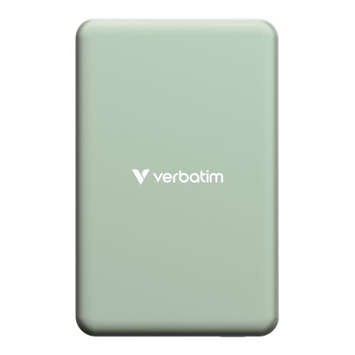 Външна батерия Verbatim Charge 'n' Go Essentials Power Bank Magnetic Wireless 10000mAh Green