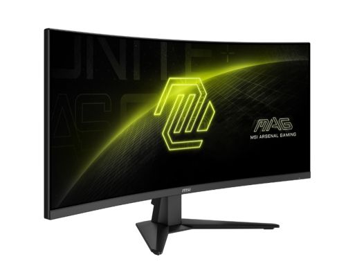 Монитор MSI MAG 346CQ, 34", 1ms, 180Hz, Rapid VA, 3440 x 1440 (UWQHD), 21:9, CURVE 1500R, AMD FreeSync Premium, 75% DCI-P3, AG, HDR Ready, 300 nits, 4000:1, DCR 100M:1, DP(1.4a), 2xHDMI 2.0b, Tilt, VESA, Black, 6.3kg