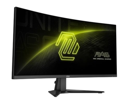 Монитор MSI MAG 346CQ, 34", 1ms, 180Hz, Rapid VA, 3440 x 1440 (UWQHD), 21:9, CURVE 1500R, AMD FreeSync Premium, 75% DCI-P3, AG, HDR Ready, 300 nits, 4000:1, DCR 100M:1, DP(1.4a), 2xHDMI 2.0b, Tilt, VESA, Black, 6.3kg