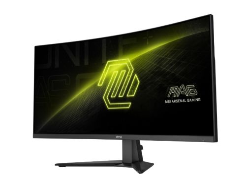 Монитор MSI MAG 346CQ, 34", 1ms, 180Hz, Rapid VA, 3440 x 1440 (UWQHD), 21:9, CURVE 1500R, AMD FreeSync Premium, 75% DCI-P3, AG, HDR Ready, 300 nits, 4000:1, DCR 100M:1, DP(1.4a), 2xHDMI 2.0b, Tilt, VESA, Black, 6.3kg