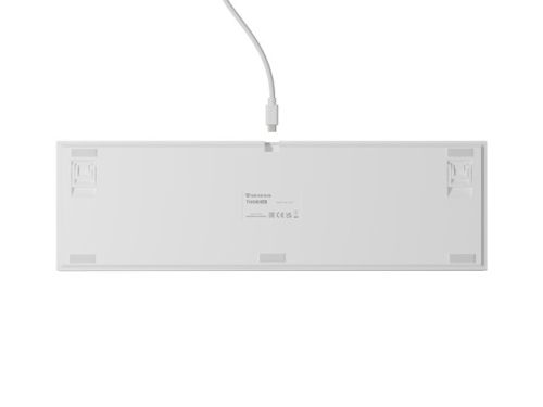 Клавиатура Genesis Mechanical Gaming Keyboard Thor 404 White RGB Backlight Gateron Yellow Pro, US Layout