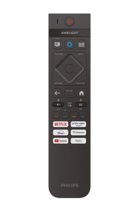 Телевизор Philips 50PUS8510/12, 50" 4K Ultra HD QLED, 3840x2160p, DVB-T/T2/T2-HD/C/S/S2, 60Hz, Ambilight 3, Pixel Precise UHD, 90% DCI, HDR+, Titan OS, Dolby Atmos, Dolby Digital, VRR, 3*HDMI, 2*USB, 802.11ac, 20W RMS, Black