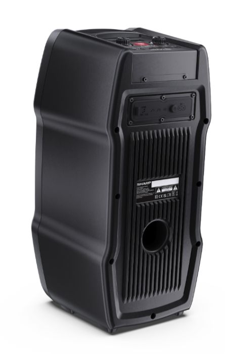 Тонколони Sharp Speakers PS-931, Xparty SING Party  2x6.5" speaker drivers + 2x2" tweeters, max 180 W, 13h play time by built in battery, Splashproof (IPX4), True wireless Stereo, 3.5mm Aux-in and USB MP3 playback with charging, BT 5.3