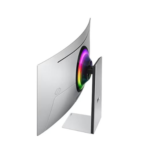 Монитор Samsung LS34DG850, 34'' CURVED Odyssey G8 OLED, 1800R, 175 Hz, 0.1 ms GTG, 21:9, 3440 x 1440, Smart, 2xUSB C, Mini DP, Micro HDMI 2.1, Wi-Fi 5, BT 5.2, Speakers, 178°/178°, Silver
