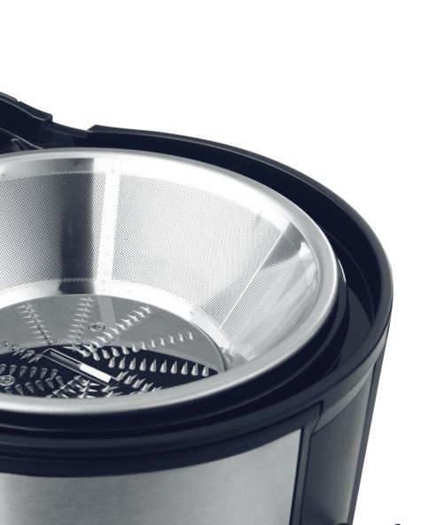 Сокоизстисквачка Bosch MES3500, Centrifugal juicer 700 W, 2 speeds, 2 lt pulp container, 1.25 ltr juice container & foam separator, XL feeding tube (73 mm), ceramic knife, s/s sieve, s/s body, die-cast aluminum clamps, juice outlet with drip-stop and made