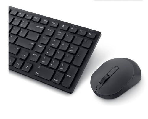 Комплект Dell Pro Compact Silent Keyboard and Mouse - KM555 - US International (QWERTY)