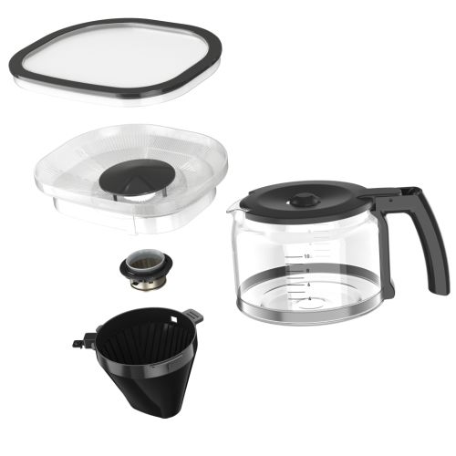 Кафемашина Krups KM832810 Grind & Brew, metalic grinder, 3 grinding settings, digital display, timer, 1.25L