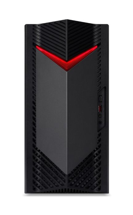 Настолен компютър Acer Nitro N50-656, Intel Core i5-14400F (up to 4.70GHz, 20MB), 32GB DDR5 5600MHz (2*16GB), 1TB SSD 1*M.2 free, GeForce RTX 5060 8GB GDDR7, No DVD, 3* USB 3.2, Type-C, 4*USB.2.0, Mic.&Audio jacks, RG-45, GLAN, Wi-Fi AX&BT 5.0, 500W, No O