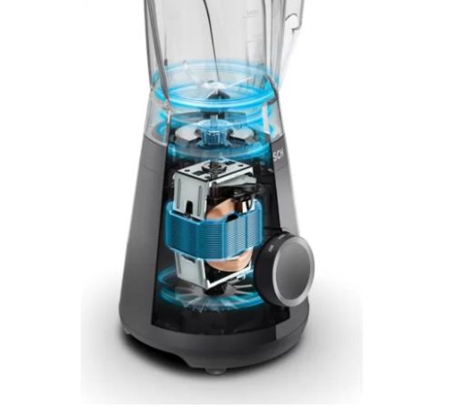 Блендер Bosch MMB6141B Series 4, VitaPower Blender, 1200 W, Tritan blender jug 1.5 l, Two speed settings and pulse function, ProEdge stainless steel blades made in Solingen, Black