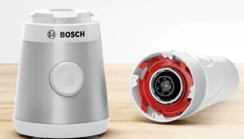 Блендер Bosch MMB2111T, Blender VitaPower Series 2, 0,6 L, 450 W, ToGo bottle from Tritan, Silver