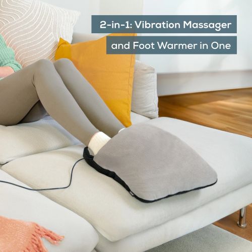 Масажор Beurer FM 28 Compact foot massager 2 in 1: Vibration massager and foot warmer; 3 programs; Operation via USB-C cable; up to size 43; auto switch-off after 20 min