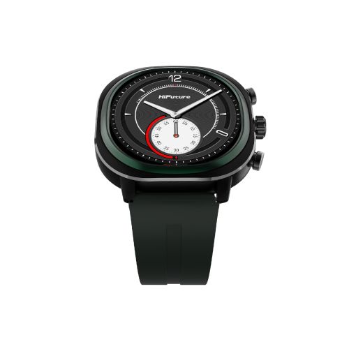 Часовник HiFuture AIX Lite Green,  1.43" AMOLED,  466*466, Powered by Dual Core & Syntra AI, Bluetooth Call, 1ATM Waterproof, Sixth Generation Health Sensor, Up to 10 days daily use, Extra Fabric Strap inbox
