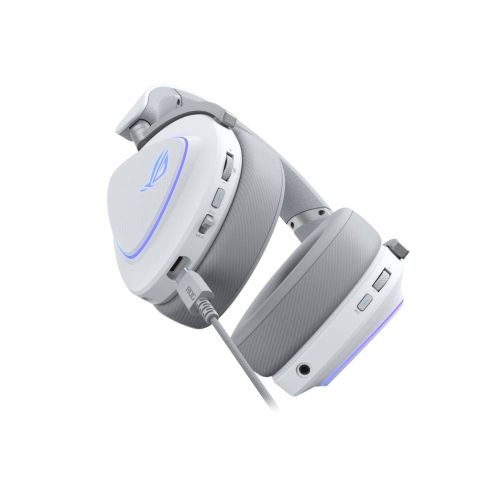 Слушалки Asus ROG Delta II Wireless Gaming Headset ( BT, ROG SpeedNova 2.4GHz, 3.5mm, 50mm Titanium-Plated Drivers, 10mm Super-Wideband Mic, 110HR, DualFlow Audio, For PC, Switch, PS5, Xbox)- Moonlight White