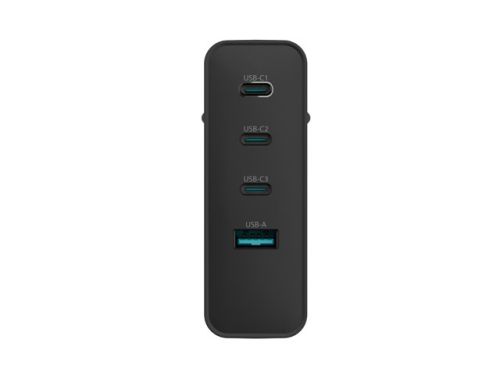 Адаптер Natec USB Charger Ribera 3X USB-C + 1x USB-A 100W, Black