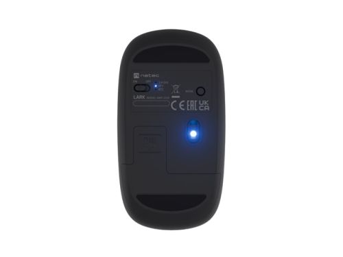 Мишка Natec Mouse Lark Wireless, 4000DPI BT 5.0 Silent Blue Sense Grey