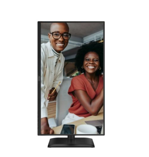 Монитор AOC 24E4U, 23.8" IPS WLED, 1920x1080@120Hz, 4ms GtG, 300cd m/2, 1500:1, 20M:1 DCR, Adaptive Sync, FlickerFree, Anti Blue Light, 2Wx2, Tilt, Height Adjust, Pivot, Swivel, D-SUB, HDMI, DP, USB Hub