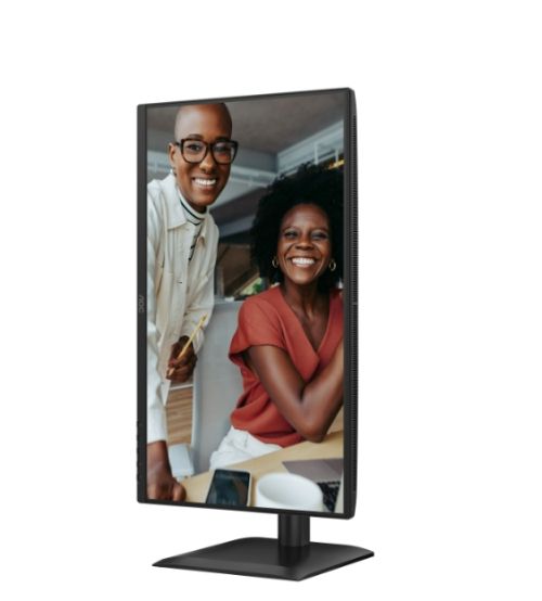 Монитор AOC 24E4U, 23.8" IPS WLED, 1920x1080@120Hz, 4ms GtG, 300cd m/2, 1500:1, 20M:1 DCR, Adaptive Sync, FlickerFree, Anti Blue Light, 2Wx2, Tilt, Height Adjust, Pivot, Swivel, D-SUB, HDMI, DP, USB Hub