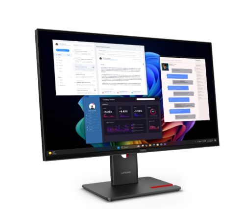 Монитор Lenovo ThinkVision T27ud-40 27" IPS WLED, 3840x2160, 16:9, 48Hz - 60Hz, 4ms, 350 cd/m2, 1500:1, USB hub, HDMI, USB-C, RJ45, Tilt, Swivel, Pivot, Height Adjust Stand