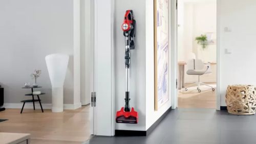 Прахосмукачка Bosch BBS711ANM, Cordless Handstick Vacuum Cleaner, Unlimited 7 ProAnimal, TurboSpin motor, 82 dB(A), 3.0 Ah battery, 18.0V, AllFloor ProAnimal Brush with LED, Red