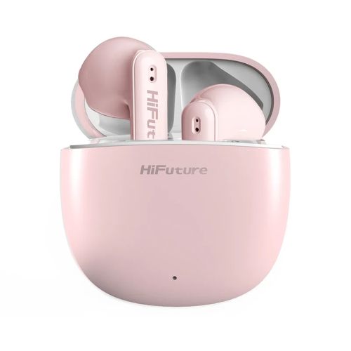 Слушалки HiFuture ColorBuds2 Pink, Fashion TWS Earbuds, *5+15hours Play time,  Bluetooth 5.3, 10MM Driver, Soft Bass, Comfort Fit, Colorful option
