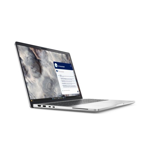 Лаптоп Dell Pro 16 Plus PB16250, Intel Ultra 5 235U vPro (12 TOPS NPU, 12cores, up to 4.9 GHz), 16", FHD+, 300 nit, 45% NTSC, AG, 4G capable, 16 GB: 1 x 16 GB, DDR5, 5600 MT/s, 512 GB SSD, Integrated Intel graphics, FHD HDR + IR Cam, Wi-Fi 6E, FPR, Backli