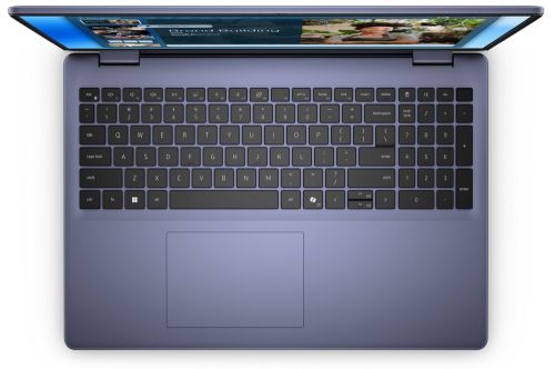 Лаптоп Dell 16 DC16251, Intel Core 7 150U (10 cores, up to 5.4 GHz), 16.0" FHD+(1920x1200) AG, 300nits, 16GB, 2x8GB, DDR5, 5200 MT/s, 1TB M.2 PCIe, NVIDIA MX570A with 2GB GDDR6, Cam, FPR, Wi-Fi 6E, Backlit Kb, Win 11 Pro, Aluminium 3Y PS