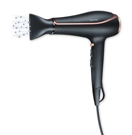 Сешоар Beurer HC 80 Hair dryer, 2 200 W, triple ionic function, professional AC motor, 2 attachments, 3 heat settings,2 blower settings, cold air, overheating protection 