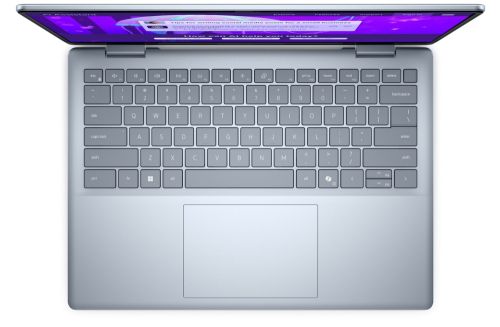 Лаптоп Dell 14 Plus DB14250, Intel Ultra 7 256V (47 TOPS NPU, 8 cores, up to 4.8 GHz), 14.0" 2.5K (2560x1600) WVA/IPS 300nits AG, 16 GB: LPDDR5x, 8533 MT/s (onb), 1TB M.2 SSD, Intel Arc, FHD Cam and Mic, Wi-Fi 7, Backlit Kb, Win11 Pro, Ice Blue, 3Y CI