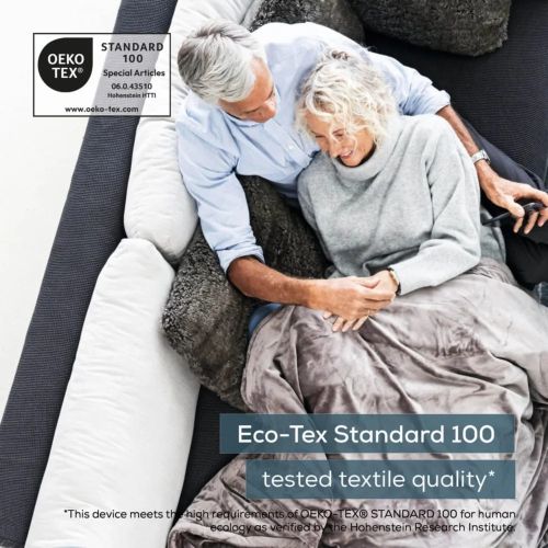 Термоподложка Beurer HK 66 Cosy Grey Shoulder & Neck Heat Pad; 3 temperature settings; auto switch-off after 90 min; washable on 30°; removable switch; fleece fibre;56(L)x52(W) cm