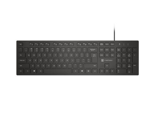 Клавиатура Natec Keyboard Herring US, Black, Slim
