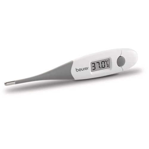 Термометър Beurer FT 16/1 clinical thermometer, Contact-measurement technology, Display in °C, Result after just 10 sec, Protective cap; Waterproof, white
