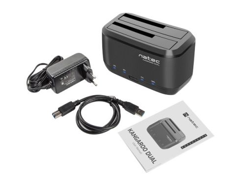 Докинг станция Natec HDD Docking Station Kangaroo Dual SATA USB 3.0
