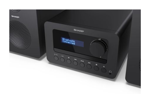 Аудио система Sharp Audio Systems XL-B520D(BK), HI-FI MICRO SYSTEM, 40 (peak), DAB+/DAB and FM radio with RDS, Bluetooth v5.0, CD player, USB MP3 playback, 3.5mm Headphone jack / line-out, wooden speaker, Black