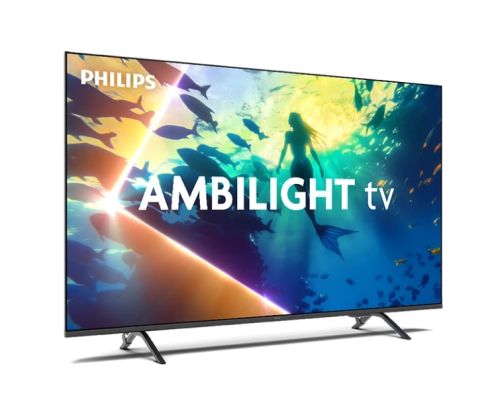 Телевизор Philips 50PUS8010/12, 50" 4K UHD LED, 3840x2160p, 60Hz, DVB-T/T2/T2-HD/C/S/S2, 60Hz, Ambilight 3, Pixel Precise UHD, HDR+, Titan OS, Dolby Atmos & DTS:X, 3*HDMI, 2*USB, VRR, 802.11ac, BT 5.2, 20W RMS, Black