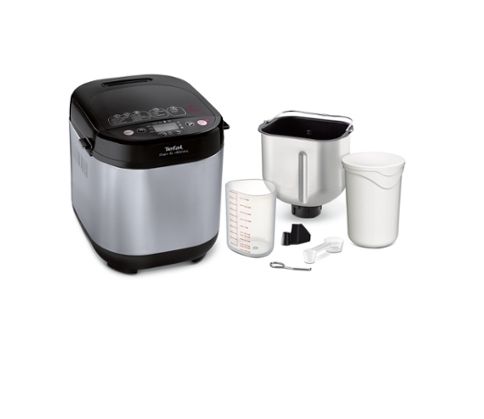 Хлебопекарна Tefal PF240E38, Pain Plaisir, Breadmaker, 500/750/1 kg, 20 programs, black/Inox, 720W, 3 Levels of firing