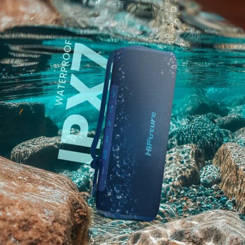 Тонколони HiFuture Alpha Blue, Bluetooth 5.3, IPX7 Waterproof, 20W Output, Pair to Play (TWS Mode), Up to 12 Hours Playtime, Built in 2-in-1 Amplifier