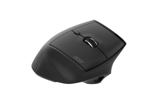 Мишка Acer Smart Fit Wireless Mouse, RF 2.4 GHz dongle, Bluetooth 5.0, Wired , 10 Buttons, DPI 8000, 90g , Black with RGB strip
