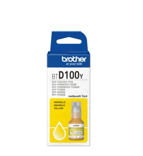 Консуматив Brother BT-D100Y Yellow Ink Bottle