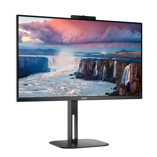 Монитор AOC 24V5CW/BK, 23.8" IPS WLED, 1920x1080@75Hz, 4ms GtG, 1ms MPRT, 300cd m/2, 1000:1, DCR 20M:1, FreeSync, FlickerFree, Low Blue Light, 5Wx2, 2MP Windows Hello, Tilt, Height Adjust, Pivot, Swivel, HDMI, DP, USB hub_Neomounts Notebook Desk Stand